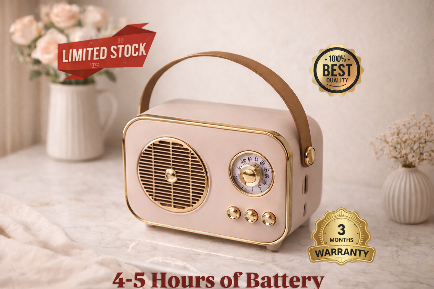 Heritage Bass Portable Bluetooth Speaker
