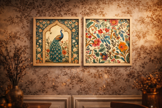 Kotart Royal Heritage Framed Wall Art-Premium Home Décor (Set of 2)