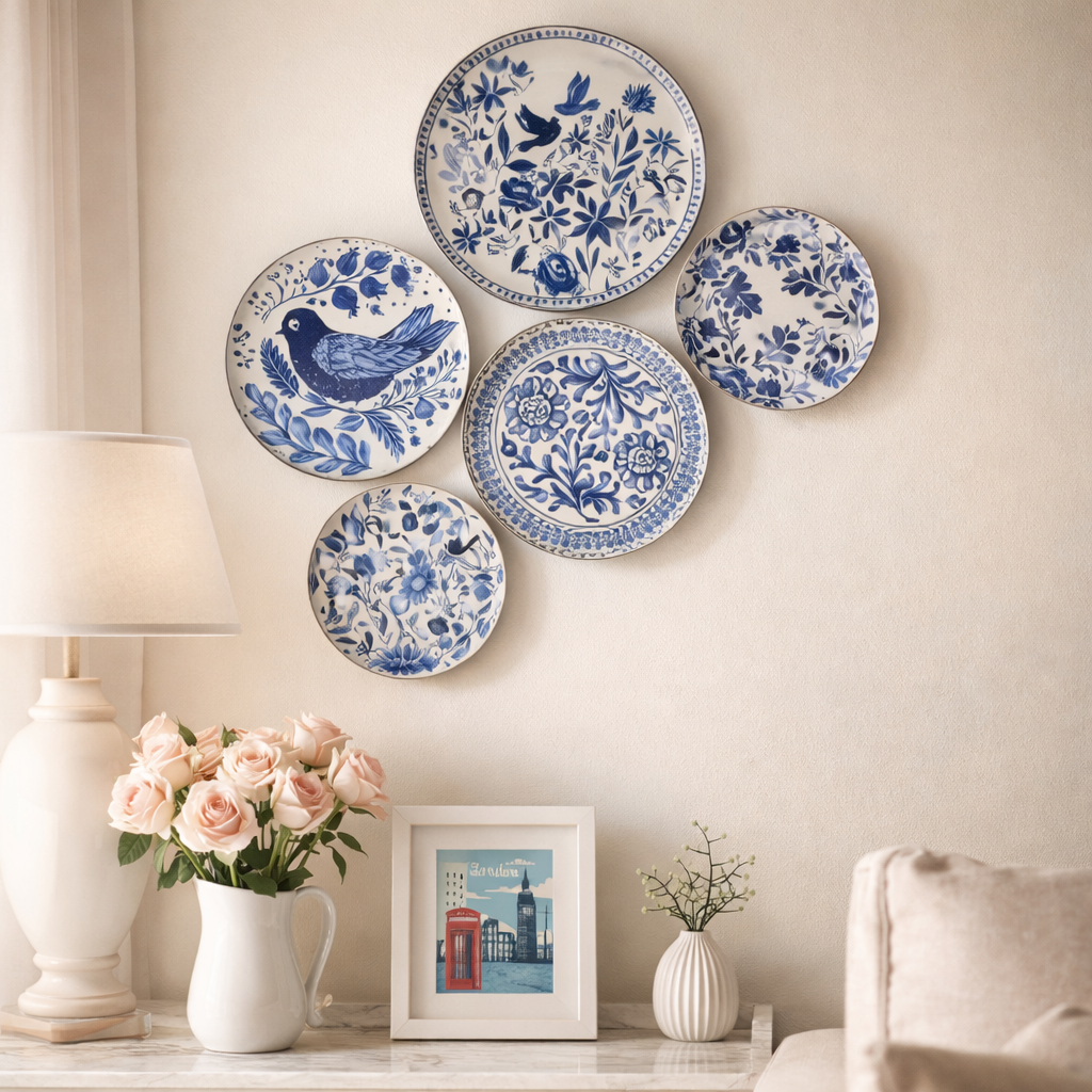 Blue Haven Wall Decor – 5-Piece Set