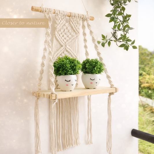 Macrame Wooden Wall Hanging