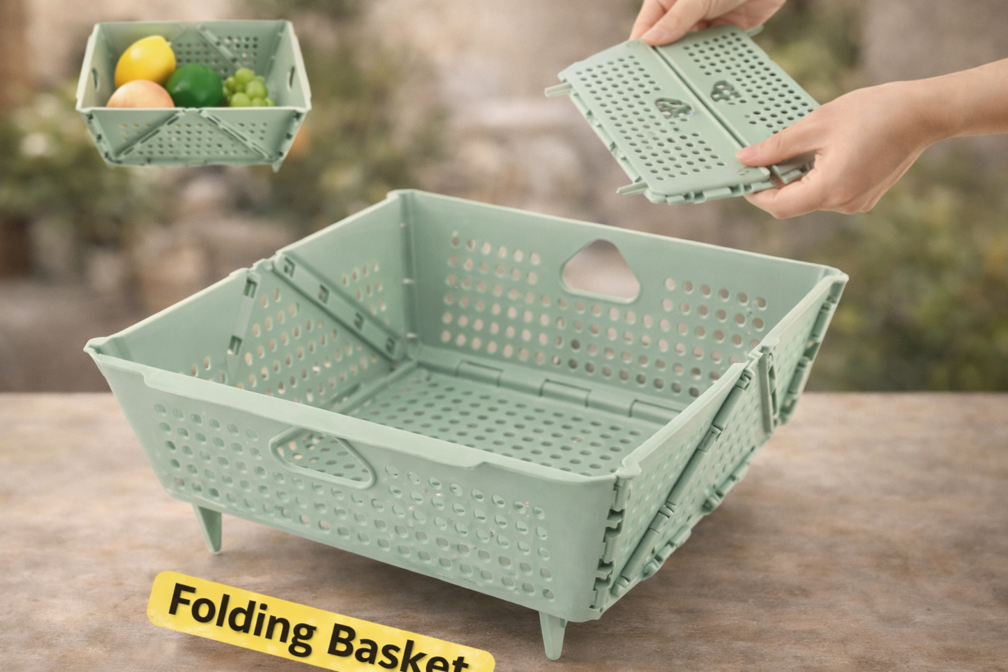 HomeEase Multi-Use Basket, PortaBasket Foldable Basket