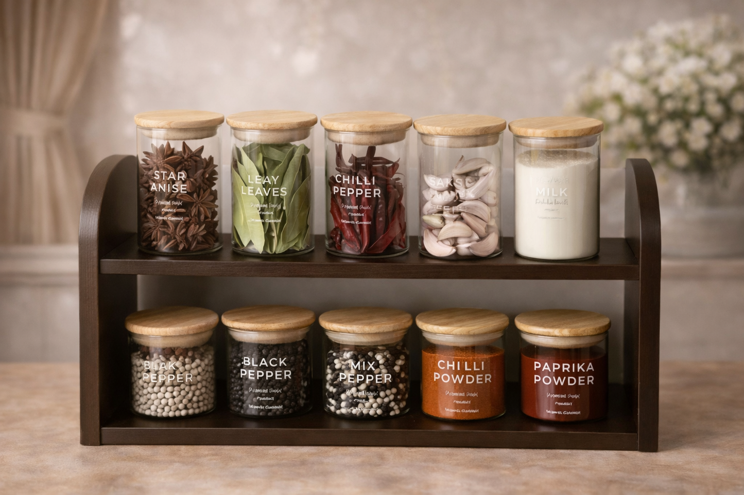 WoodCrest Spice & Storage Rack