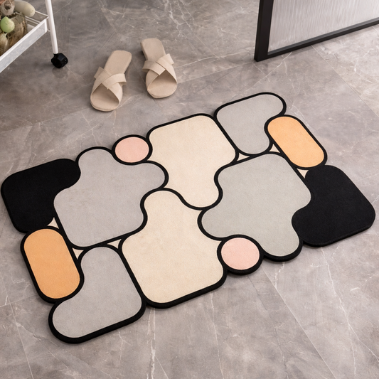 Ultra Absorbent Quick-Dry Memory Foam Bath Mat | Soft Non-Slip Shower & Bathroom Floor Mat