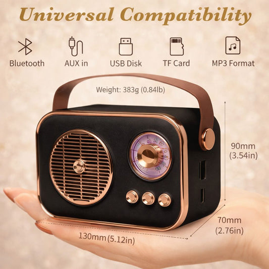 Heritage Bass Portable Bluetooth Speaker