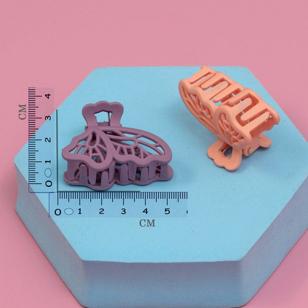 Korean Matte Hair Claw (3 Set)